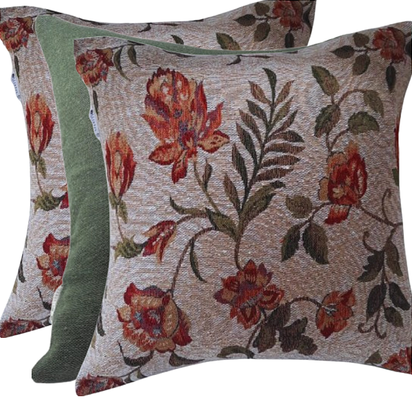 Kit 3 Capas Para Almofadas Floral Outono 43x43
