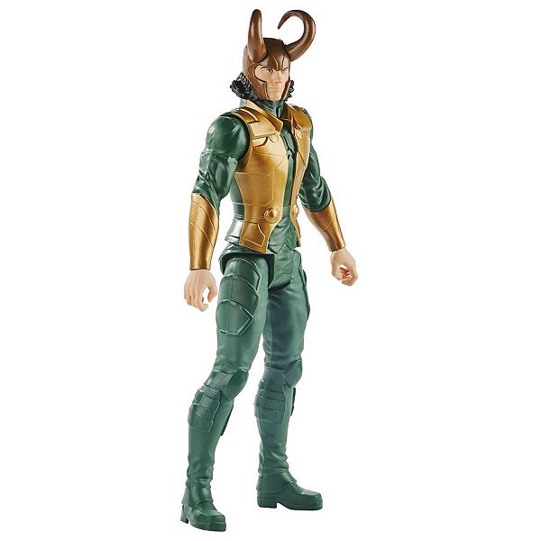 Boneco Marvel Loki Articulado +4 anos Brinquedo Infantil Divertido Avengers Titan Hero Series Hasbro