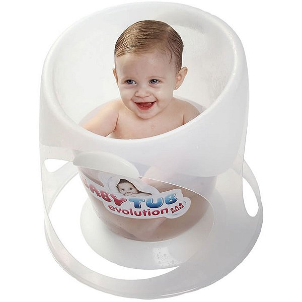 Banheira de Bebê BabyTub Evolution Ofurô De 0 até 8 Meses Branco