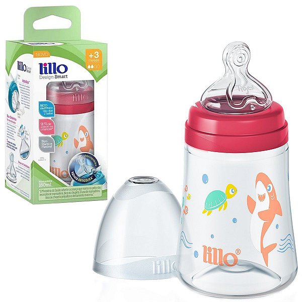 Mamadeira de Bebê Anticólica Design Smart Lilllo