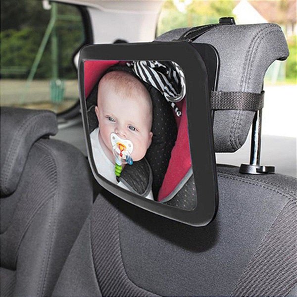 Espelho Retrovisor Grande para Banco Traseiro Vigia Bebê - Kababy -  Baby&Kids