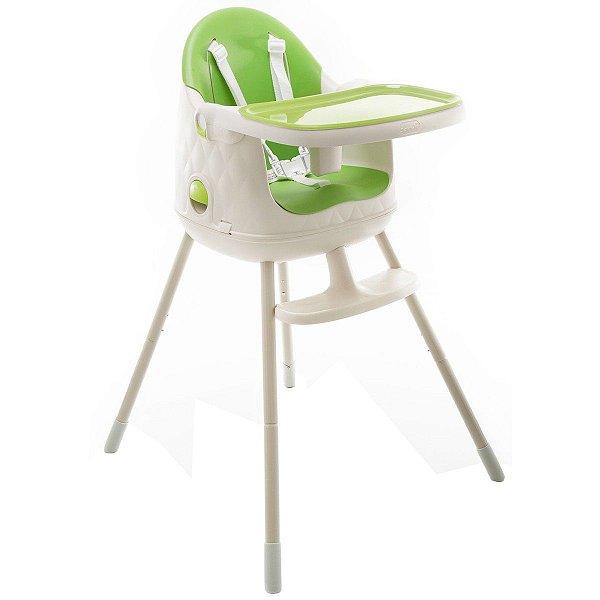 Cadeira de Refeição Infantil Jelly 3em1 Desmontável Portátil Alimentação Criança Bebê De 6 Meses a 25kg Green - Safety 1