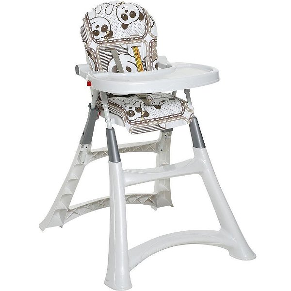 Cadeira de Refeição Bebê Portátil Alimentação 0 Até 15Kg Alta Premium Galzerano Panda 5070PA