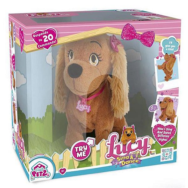 Cachorrinha de Pelucia Interativa Lucy - MultiKids