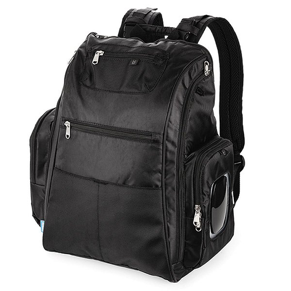 Mochila Maternidade BackPack Preto com Estojo Trocador Portátil e Bolso Térmico KaBaby