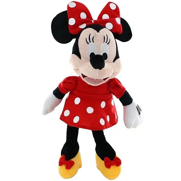 Boneco De Pelúcia Minnie Disney Com Som Multikids 33cm Br333