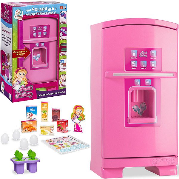 Geladeira Infantil Gela Sorvetinho Sweet Fantasy Cardoso Toys