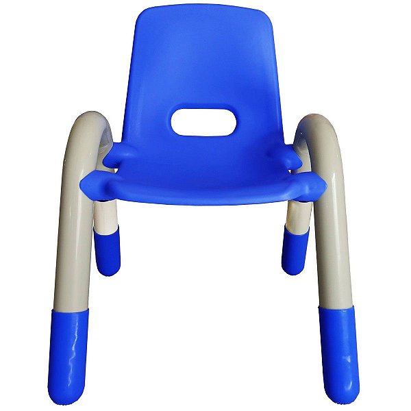 Cadeira Plastica Infantil Recreativa Azul 56x41x38 cm - Brinqway