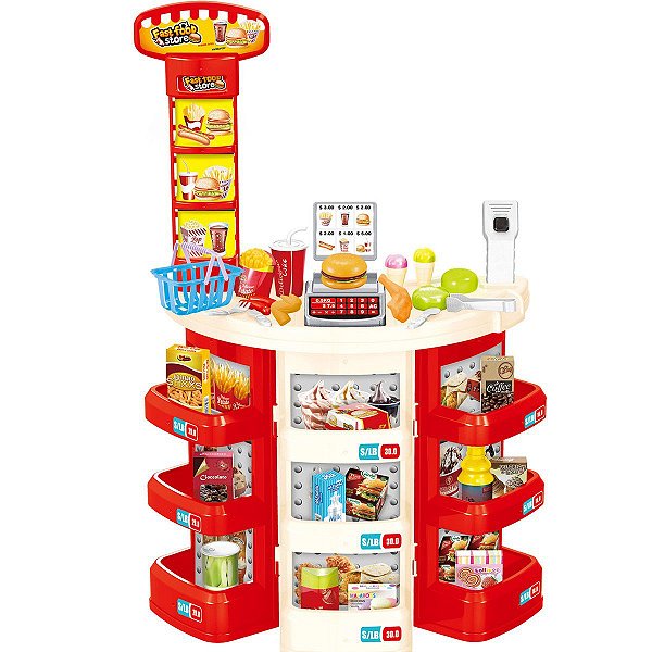 Kit Supermercado Infantil Brinquedo Casinha Criança Infantil Importway