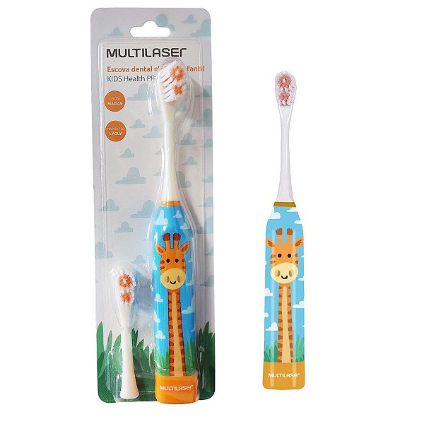 Escova Dental Infantil Elétrica Girafa Kids Healt Pro Multilaser