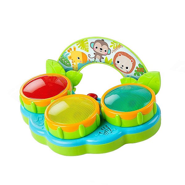 Brinquedo Infantil Bateria Musical Educativa Drum Safari Bright Starts
