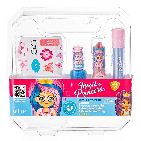 Kit de maquiagem para meninas Conjunto de maquiagem para crianças