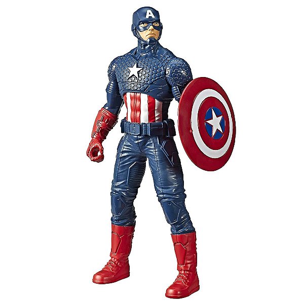 Boneco Articulado Capitão América Olympus Avengers Para Criança 4+Anos Marvel Hasbro