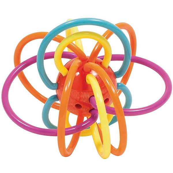 Brinquedo Interativo Chocalho Infantil Para Bebê +6 Meses Ball Colorido Buba