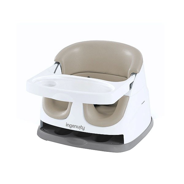 Cadeira de Alimentação Para Bebe 2 em 1 Até 15Kg Ingenuity Baby Base Seat Creme