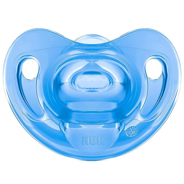 Chupeta de Bebê De 0 à 6 Meses Tamanho 1 Silicone Livre de BPA Sensitive Azul Nuk
