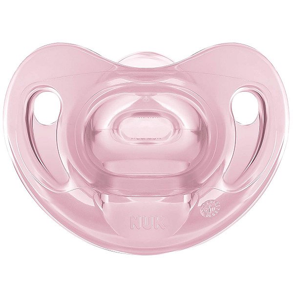 Chupeta de Bebê De +6 Meses Tamanho 2 Silicone Livre de BPA Sensitive Rosa Nuk