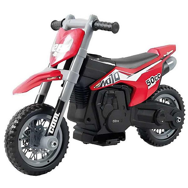 Moto criança eletrica Moto Cross 36V 800W Vermelha