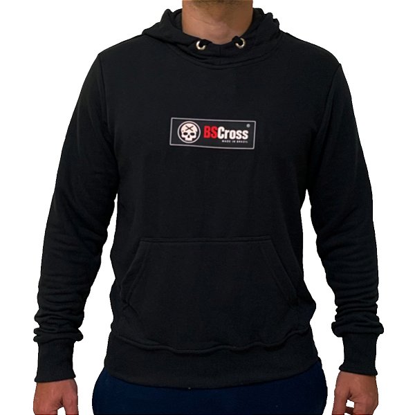 Blusa Moletom Bs Cross - Black