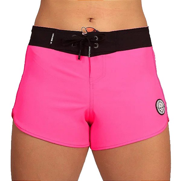 Short Tactel Bs Cross - Logo Branca