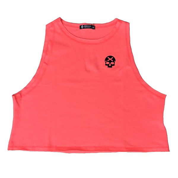 Regata Cropped Bs Cross - Vermelho Neon