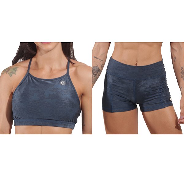 Conjunto Bs Cross - Azul Petróleo