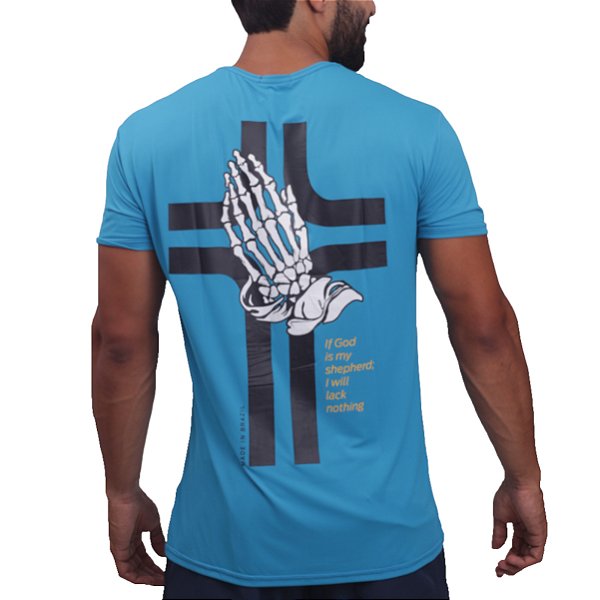 Camiseta Bs Cross - Azul God Is Good