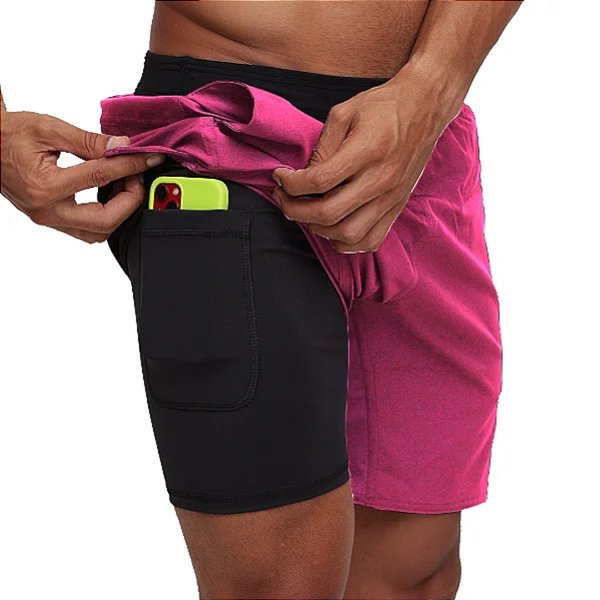 Bermuda Bs Cross Compressão - Pink Celebrate