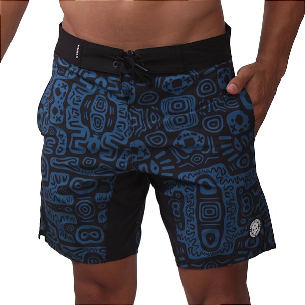 Bermuda Bs Cross - Blue Tribal