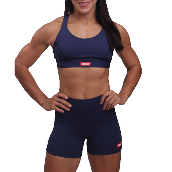 Conjunto Bs Cross Recorte - Azul Marinho