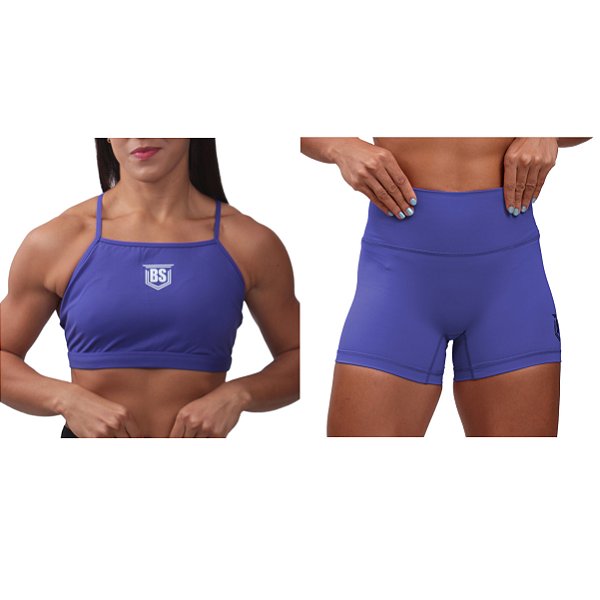 Conjunto Bs Cross Sem Costura - BIC Azul