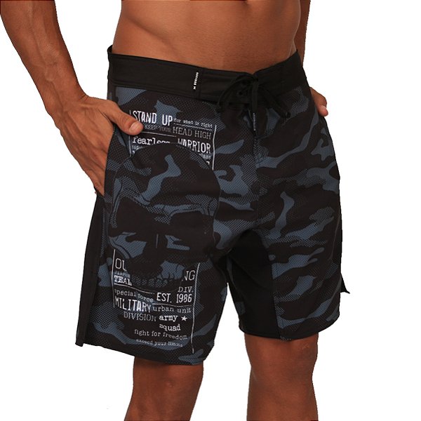 Bermuda BsCross - Preto Skull Camo