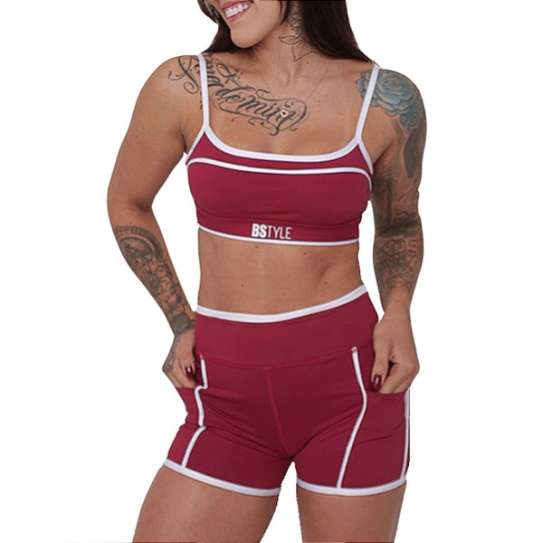 Conjunto Debrun Bscross - Framboesa