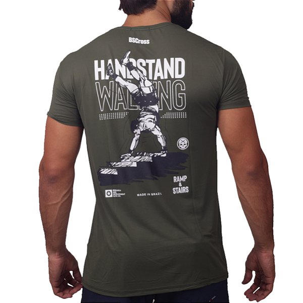 Camiseta BsCross - Handstand Walk Verde Musgo