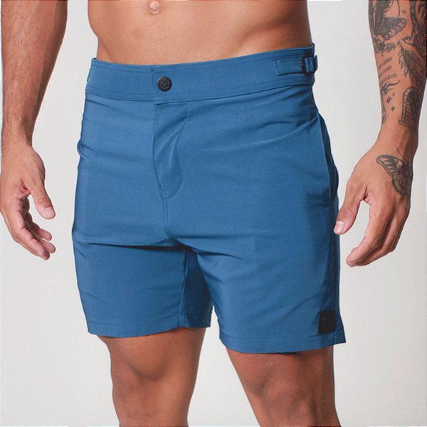 Bermuda Casual Bscross All In One Color - Azul Petróleo