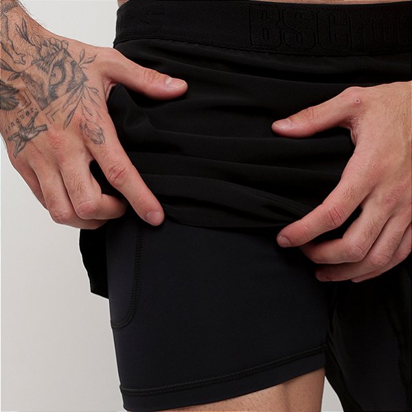 Short Térmico Bscros Personalizado - Preto