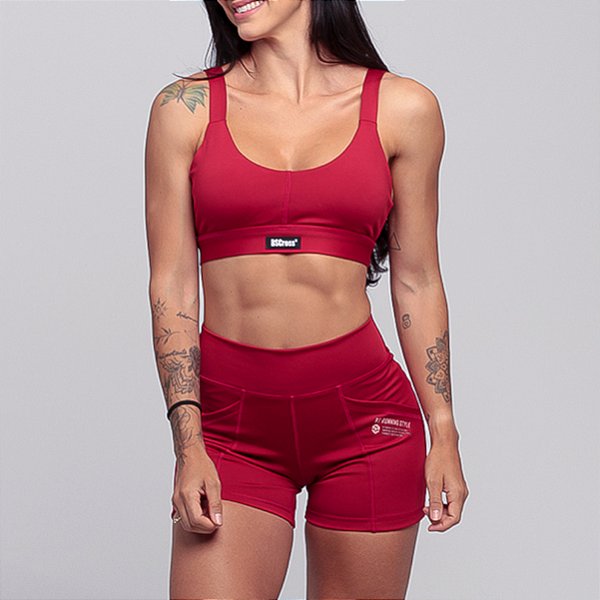 Conjunto Bscross Running Style - Vermelho
