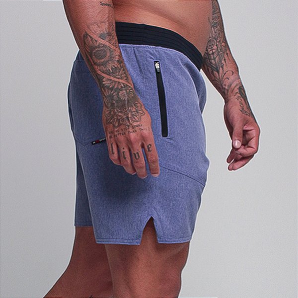 Short Curto Bscross Ziper - Roxo