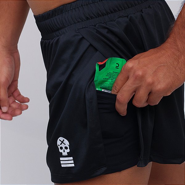 Bermuda Bscross Híbrido Running - Preto