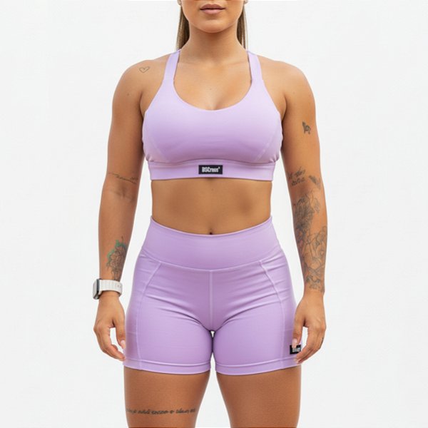 Conjunto Bscross Recorte - Lilás