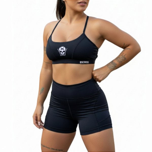 Conjunto Bscross Skull - Preto