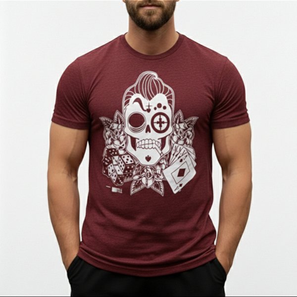 Camiseta Bscross - Full House Skull