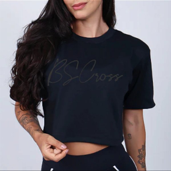 Camiseta Cropped Bscross - Oversized