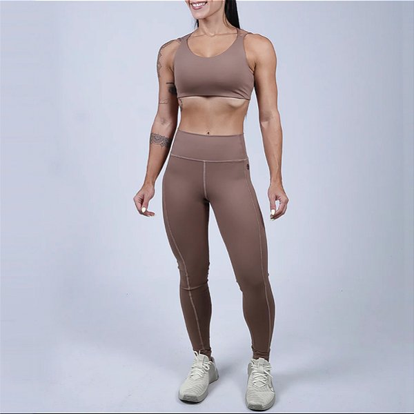 Conjunto Bscross Compress - Marrone