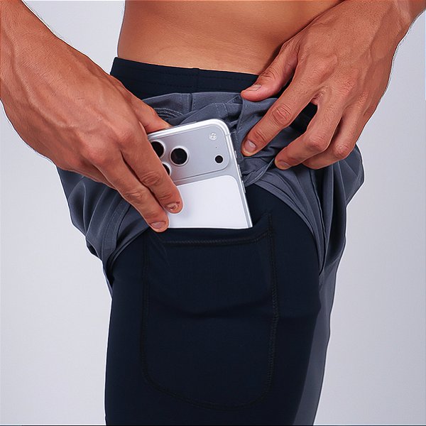 Short Térmico Bscross - Chumbo