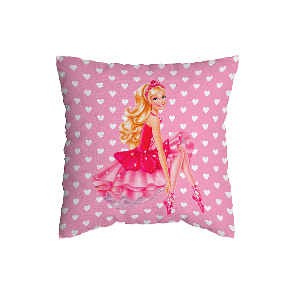 Capa de Almofada Barbie Com Zíper