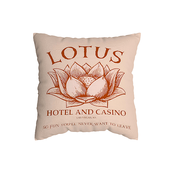 Capa de Almofada Lotus Cassino Com Zíper