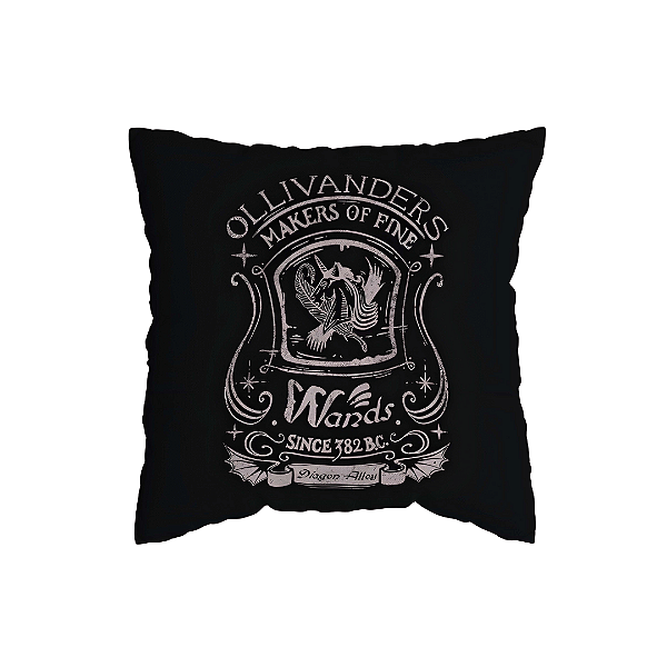 Capa de Almofada Ollivanders Com Zíper