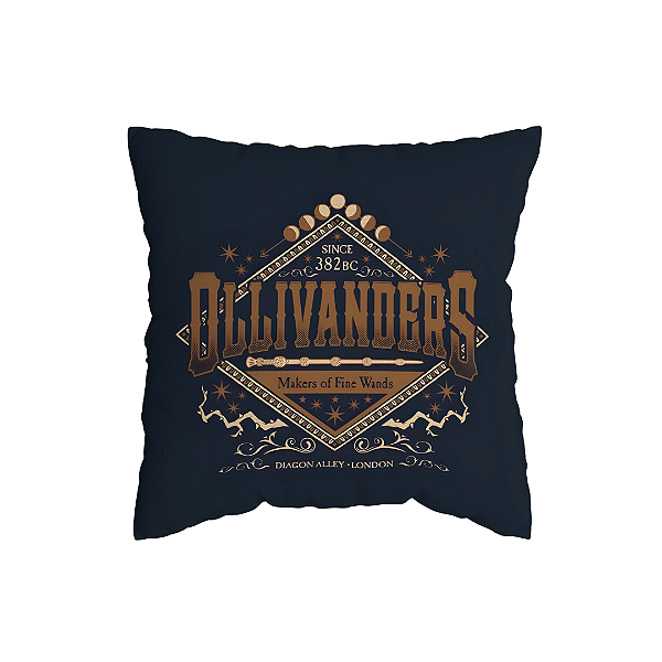 Capa de Almofada Ollivanders Com Zíper