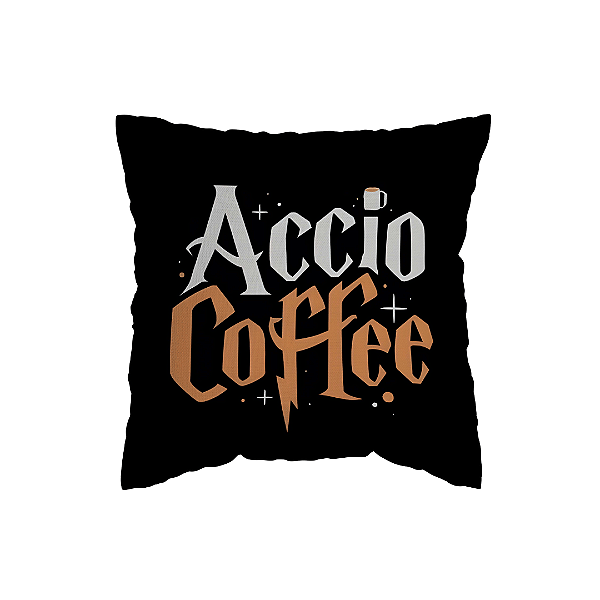 Capa de Almofada Accio Coffee Com Zíper